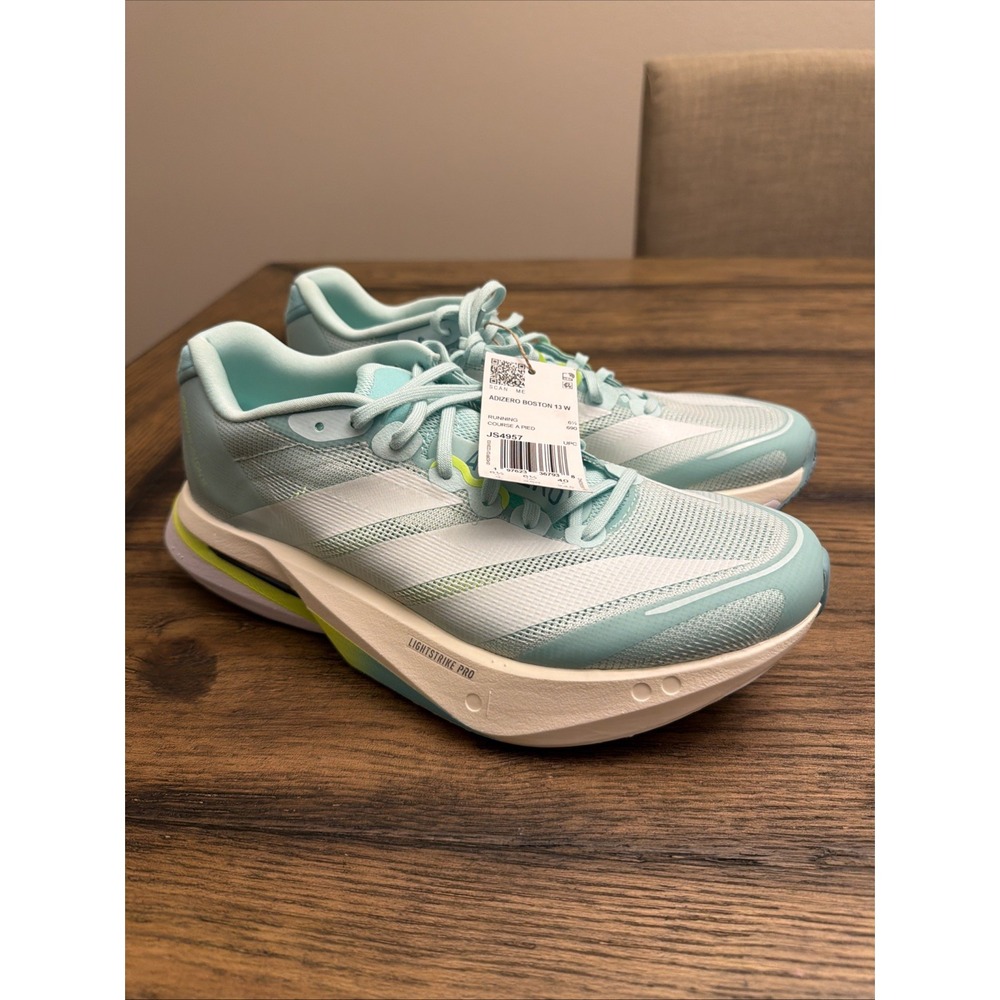 Adidas Adizero Boston 13 W Semi Flash Aqua Running Shoes Women's Size 8 …S4